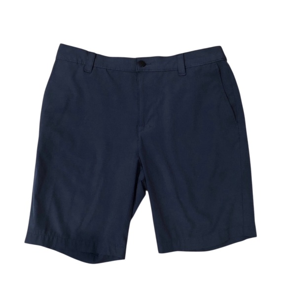 Banana Republic Mens 34 Blue Flat Front Performance Shorts Comfort Waist - Picture 1 of 5